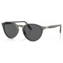 Persol - PO3092SM - Grigio Scuro Trasparente / Grigio Scuro - Occhiali da Sole - Persol Eyewear