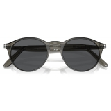 Persol - PO3092SM - Dark Transparent Grey / Dark Grey - Sunglasses - Persol Eyewear