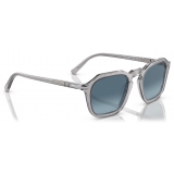 Persol - PO3292S - Grigio Trasparente / Azzurro Sfumato Blu - Occhiali da Sole - Persol Eyewear