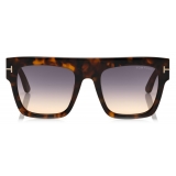 Tom Ford - Renee Sunglasses - Square Sunglasses - Gradient Havana - FT0847 - Sunglasses - Tom Ford Eyewear