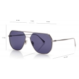 Tom Ford - Gilles Sunglasses - Occhiali da Sole Geometrica - Rutenio - FT0852 - Occhiali da Sole - Tom Ford Eyewear
