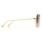 Tom Ford - Gilles Sunglasses - Occhiali da Sole Geometrica - Oro Fumo - FT0852 - Occhiali da Sole - Tom Ford Eyewear