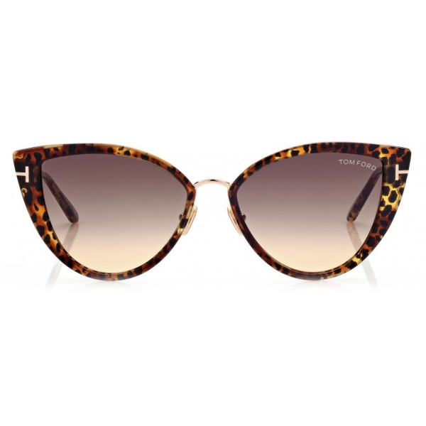 Tom Ford - Anjelica Sunglasses - Occhiali da Sole Cat-Eye - Havana Sfumato - FT0868 - Occhiali da Sole - Tom Ford Eyewear