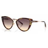 Tom Ford - Anjelica Sunglasses - Occhiali da Sole Cat-Eye - Havana Sfumato - FT0868 - Occhiali da Sole - Tom Ford Eyewear