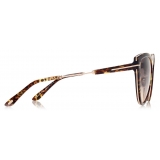 Tom Ford - Anjelica Sunglasses - Occhiali da Sole Cat-Eye - Havana Sfumato - FT0868 - Occhiali da Sole - Tom Ford Eyewear