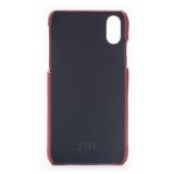 2 ME Style - Cover Croco Rouge Vif - iPhone X / XS - Cover in Pelle di Coccodrillo