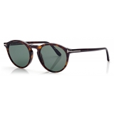 Tom Ford - Polarized Aurele Sunglasses - Round Sunglasses - Dark Havana - FT0904-P - Sunglasses - Tom Ford Eyewear