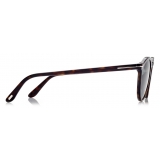 Tom Ford - Polarized Aurele - Occhiali da Sole Rotondi - Havana Scuro - FT0904-P - Occhiali da Sole - Tom Ford Eyewear