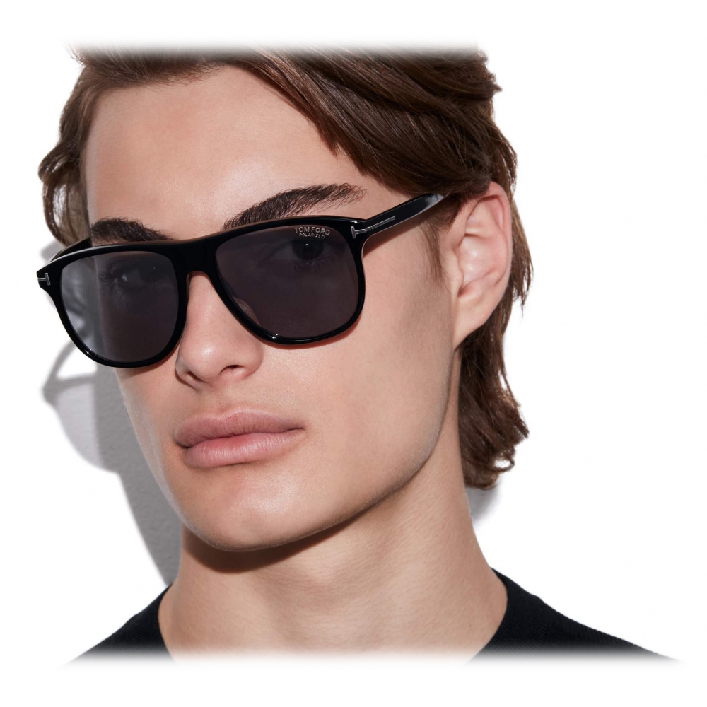 Tom Ford - Polarized Joni Sunglasses - Square Sunglasses - Black