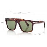Tom Ford - Buckley Sunglasses - Occhiali da Sole Quadrati - Bionda Havana - FT0906 - Occhiali da Sole - Tom Ford Eyewear