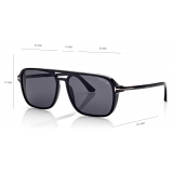 Tom Ford - Crosby Sunglasses - Square Sunglasses - Black - FT0910 - Sunglasses - Tom Ford Eyewear