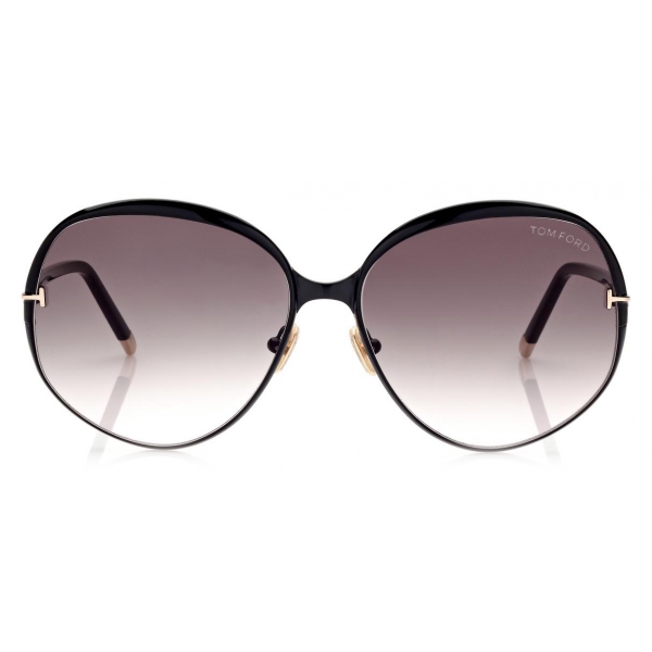 Tom Ford - Yvette Sunglasses - Round Sunglasses - Black - FT0913 - Sunglasses - Tom Ford Eyewear