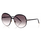 Tom Ford - Yvette Sunglasses - Occhiali da Sole Rotondi - Nero - FT0913 - Occhiali da Sole - Tom Ford Eyewear