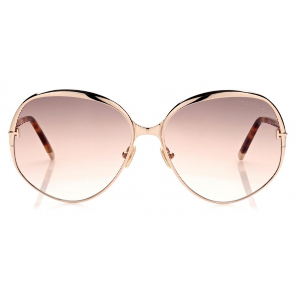 Tom Ford - Yvette Sunglasses - Round Sunglasses - Rose Gold - FT0913 - Sunglasses - Tom Ford Eyewear