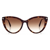 Tom Ford - Isabela Sunglasses - Occhiali da Sole Cat-Eye - Havana Scuro - FT0915 - Occhiali da Sole - Tom Ford Eyewear
