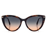 Tom Ford - Isabela Sunglasses - Occhiali da Sole Cat-Eye - Havana Chiaro - FT0915 - Occhiali da Sole - Tom Ford Eyewear