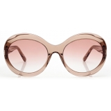 Tom Ford - Liya Sunglasses - Oversize Round Sunglasses - Light Brown Burgundy - FT0918 - Sunglasses - Tom Ford Eyewear