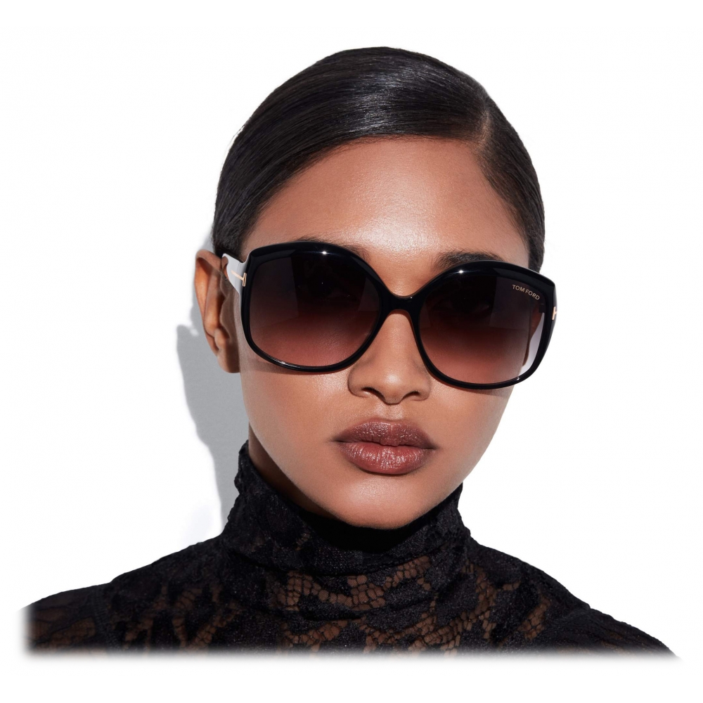 Tom Ford - Chiara Sunglasses - Butterfly Sunglasses - Black - FT0919 ...