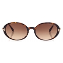 Tom Ford - Raquel Sunglasses - Occhiali da Sole Ovale - Havana - FT0922 - Occhiali da Sole - Tom Ford Eyewear