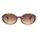 Tom Ford - Raquel Sunglasses - Oval Sunglasses - Havana - FT0922 - Sunglasses - Tom Ford Eyewear