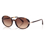 Tom Ford - Raquel Sunglasses - Oval Sunglasses - Havana - FT0922 - Sunglasses - Tom Ford Eyewear