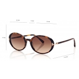 Tom Ford - Raquel Sunglasses - Oval Sunglasses - Havana - FT0922 - Sunglasses - Tom Ford Eyewear