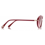 Tom Ford - Raquel Sunglasses - Occhiali da Sole Ovale - Rosso  Bordeaux - FT0922 - Occhiali da Sole - Tom Ford Eyewear