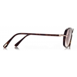 Tom Ford - Bonham Sunglasses - Occhiali da Sole Squadrati - Havana Scuro - FT0923 - Occhiali da Sole - Tom Ford Eyewear