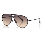 Tom Ford - Theo Sunglasses - Occhiali da Sole Pilota - Nero - FT0924 - Occhiali da Sole - Tom Ford Eyewear