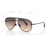 Tom Ford - Theo Sunglasses - Occhiali da Sole Pilota - Nero - FT0924 - Occhiali da Sole - Tom Ford Eyewear