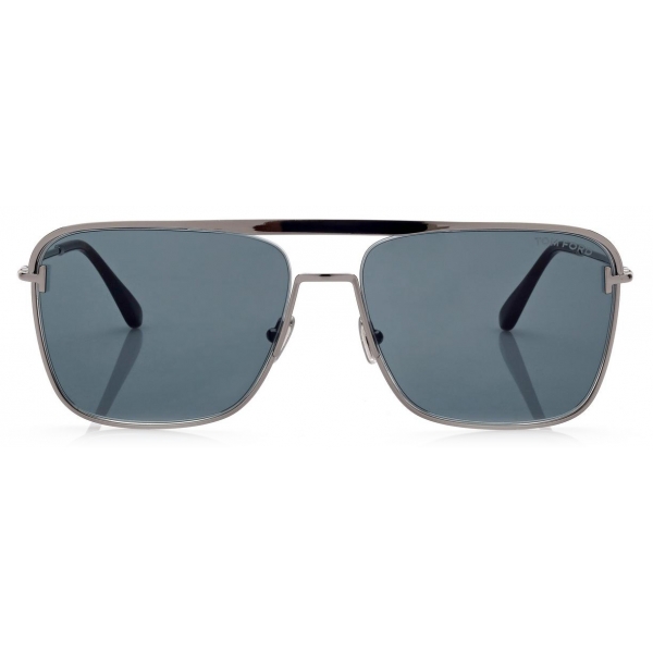 Tom Ford - Nolan Sunglasses - Occhiali da Sole Navigator - Rutenio Nero - FT0925 - Occhiali da Sole - Tom Ford Eyewear