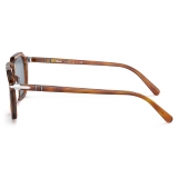 Persol - PO3292S - Terra di Siena / Light Blue - Sunglasses - Persol Eyewear
