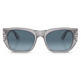 Persol - PO3308S - Transparent Grey / Azure Gradient Blue - Sunglasses - Persol Eyewear