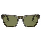 Persol - PO3269S - Opal Smoke / Light Green - Sunglasses - Persol Eyewear
