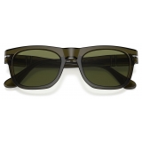 Persol - PO3269S - Opal Smoke / Light Green - Sunglasses - Persol Eyewear
