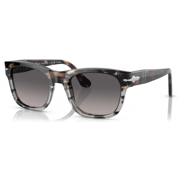Persol - PO3269S - Brown/Grey Cut Tortoise / Polarized Grey Gradient - Sunglasses - Persol Eyewear