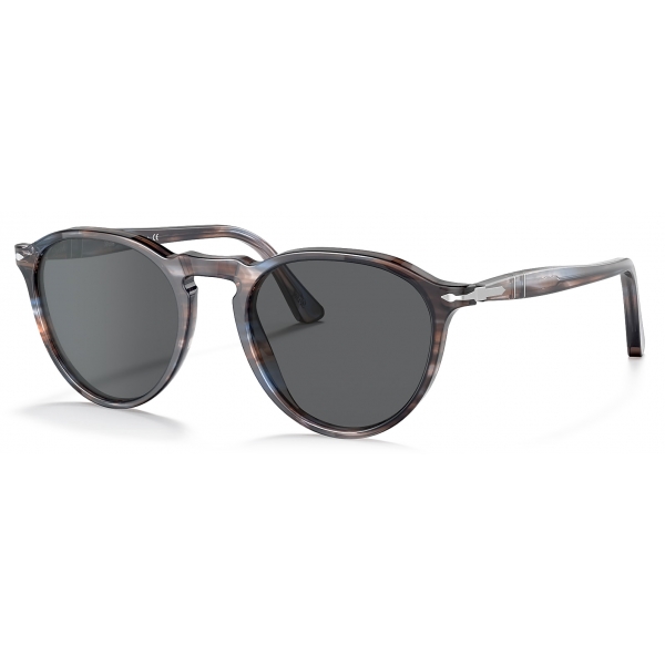 Persol - PO3286S - Striato Blu / Grigio Scuro - Occhiali da Sole - Persol Eyewear