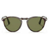 Persol - PO3286S - Striped Green / Light Green - Sunglasses - Persol Eyewear