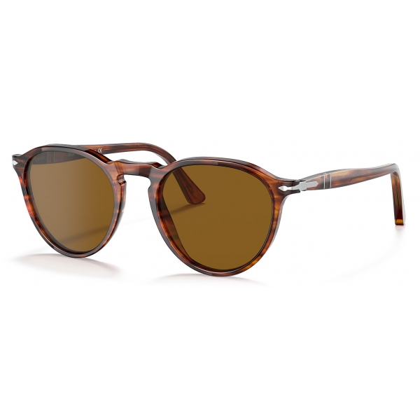 Persol - PO3286S - Striped Red / Brown - Sunglasses - Persol Eyewear
