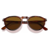 Persol - PO3286S - Striped Red / Brown - Sunglasses - Persol Eyewear