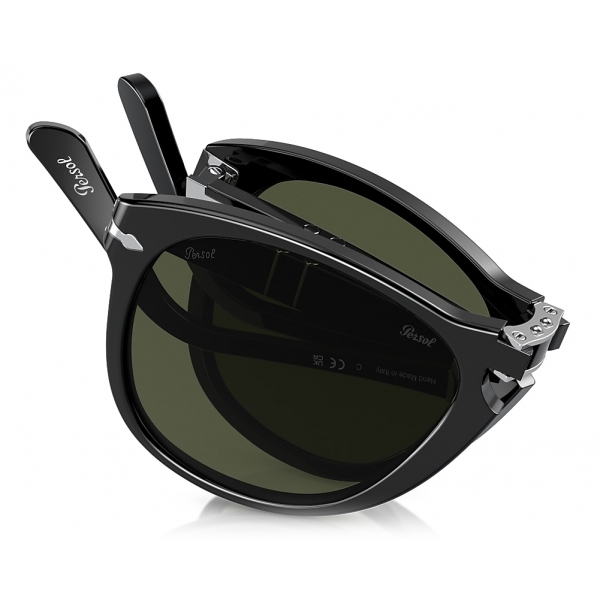Persol - 714 - Original - Black / Green - Sunglasses - Persol Eyewear