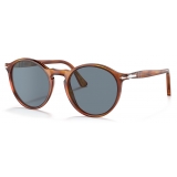 Persol - PO3285S - Terra di Siena / Light Blue - Sunglasses - Persol Eyewear