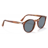 Persol - PO3285S - Terra di Siena / Light Blue - Sunglasses - Persol Eyewear