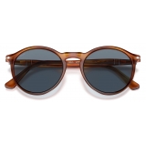 Persol - PO3285S - Terra di Siena / Light Blue - Sunglasses - Persol Eyewear