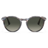 Persol - PO3285S - Striato Blu / Grigio Sfumato - Occhiali da Sole - Persol Eyewear