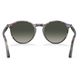 Persol - PO3285S - Striato Blu / Grigio Sfumato - Occhiali da Sole - Persol Eyewear