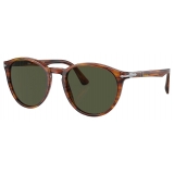 Persol - PO3152S - Striato Marrone / Verde - Occhiali da Sole - Persol Eyewear