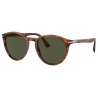 Persol - PO3152S - Striped Brown / Green - Sunglasses - Persol Eyewear