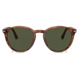 Persol - PO3152S - Striato Marrone / Verde - Occhiali da Sole - Persol Eyewear