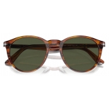 Persol - PO3152S - Striato Marrone / Verde - Occhiali da Sole - Persol Eyewear